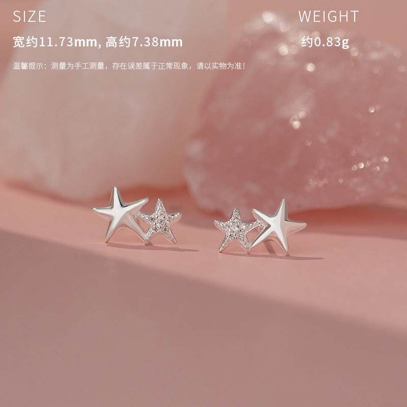 D廠-原創S999足銀海星之韻系列三件式清新夏季文藝精緻鎖骨鏈批發「YC6668E_1」25.04-3
