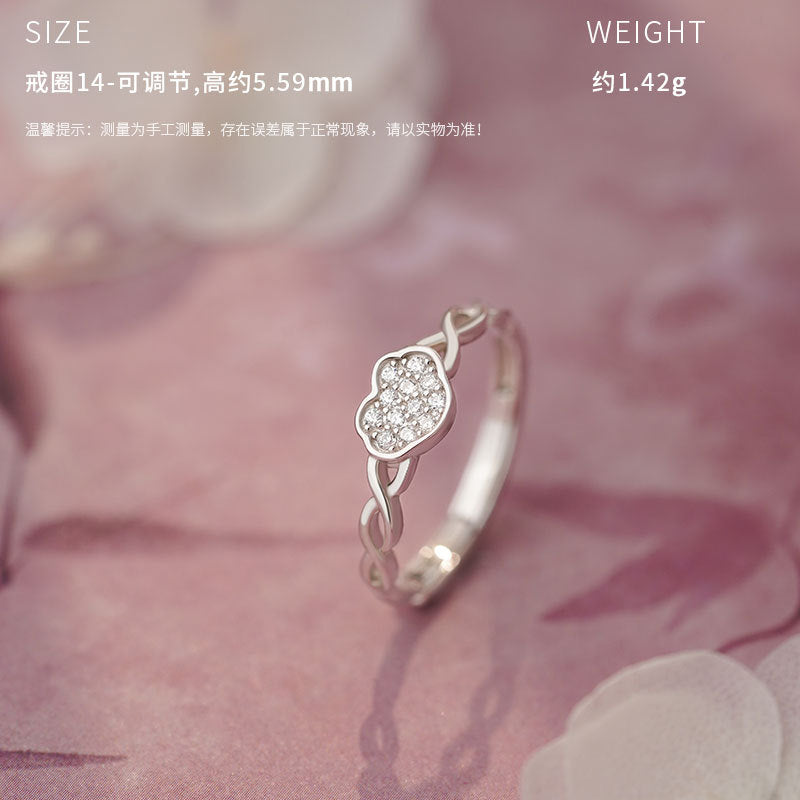 D廠-原創S999足銀 福雅系列戒指小眾獨特新中式淡雅百搭手飾批發「YC5210R_1 YC5110R_1 YC5307R_1」25.05-2