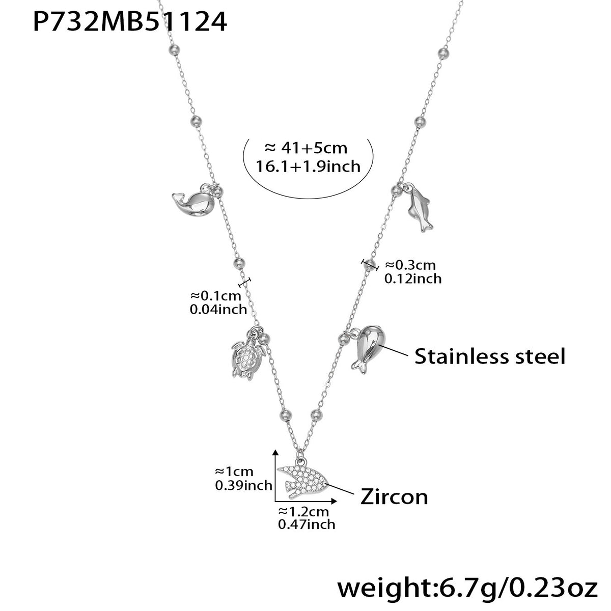 B廠-不鏽鋼DIY多配件鑲嵌鋯石吊墜十字夾珠項鍊鍍18k真金跨境時尚飾品「P732」25.11-4
