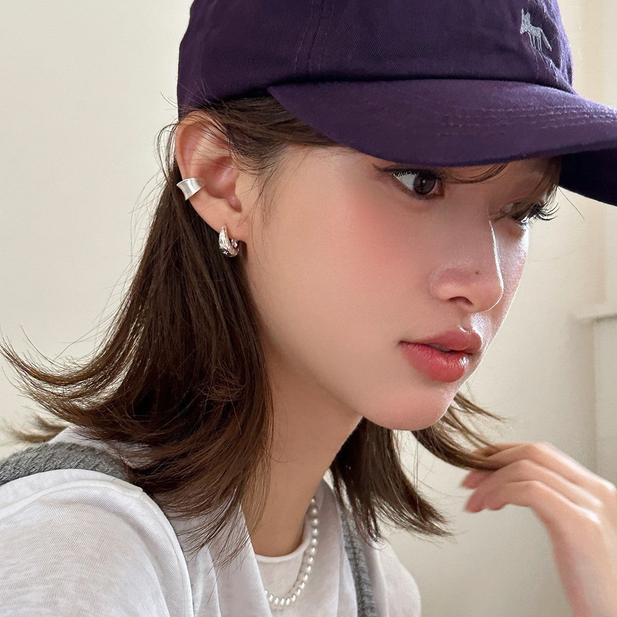 C廠-高級感鋯石星芒耳扣女輕奢個性獨特銀針耳環精緻優雅時尚百搭耳飾「EH-3684」25.07-1