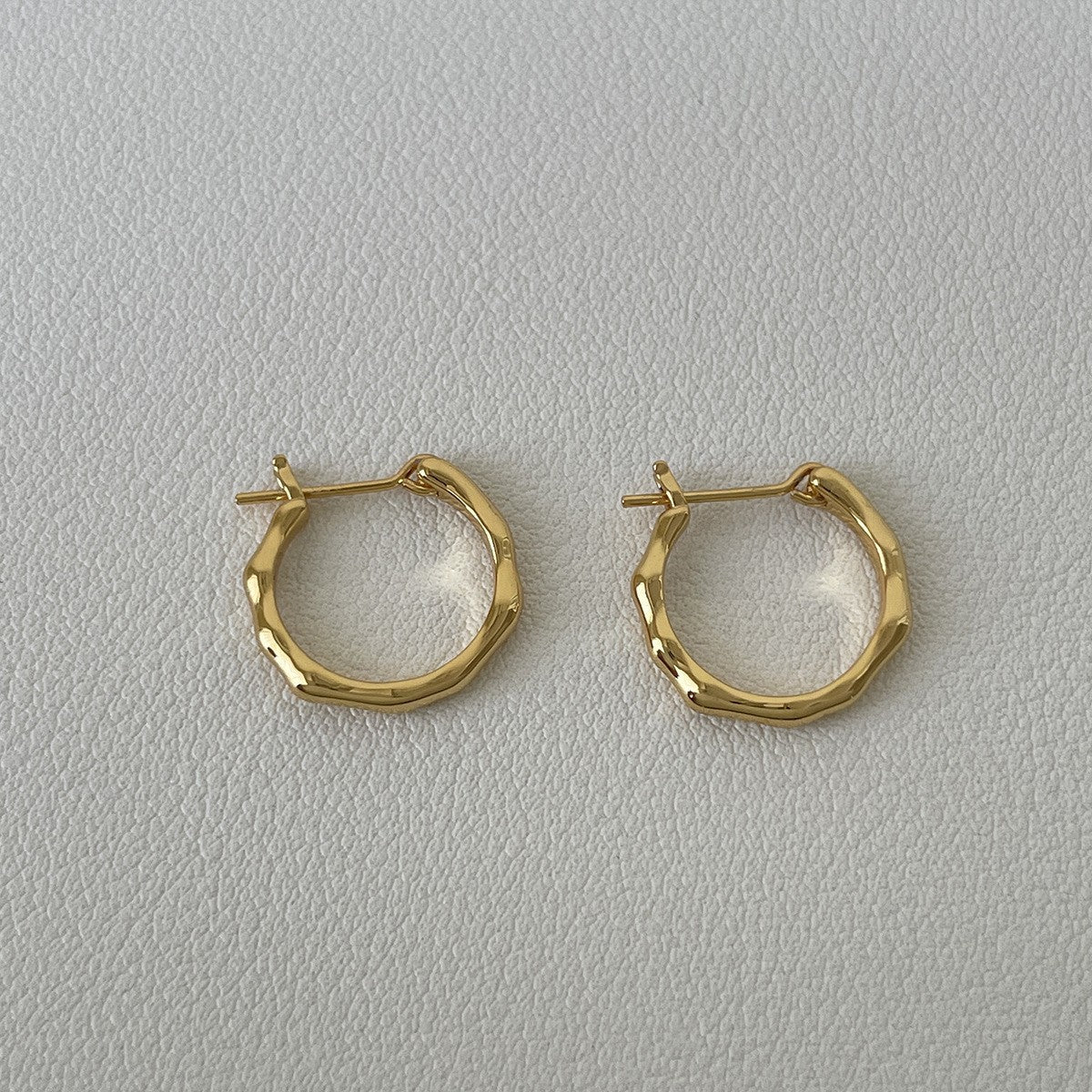 C廠-925銀針規則素圈耳環直針耳圈耳小眾設計高級感耳釘耳飾女「EH-1754.SJ」25.12-3