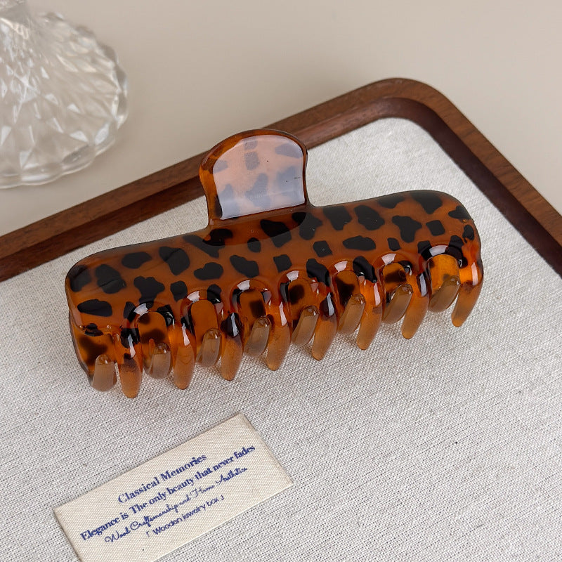 E廠-韓國博主款法式氣質百搭大號鯊魚夾抓夾慵懶髮抓盤髮髮夾髮飾飾品「27620」25.10-5