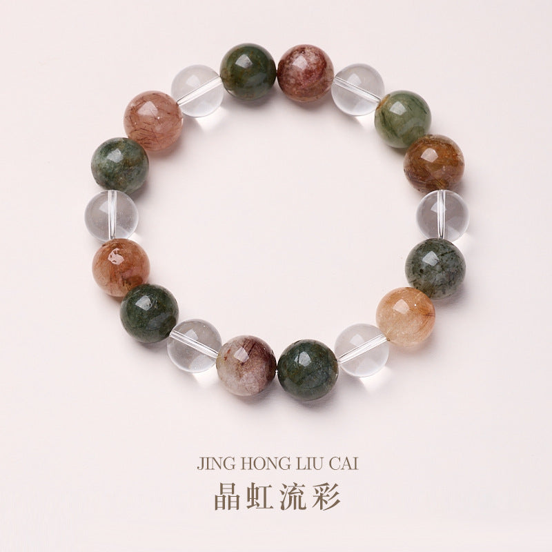 AS廠-小紅書同款10MM多寶水晶手鍊女五行白水晶高級感水晶手串批發「BL101J167」25.05-1