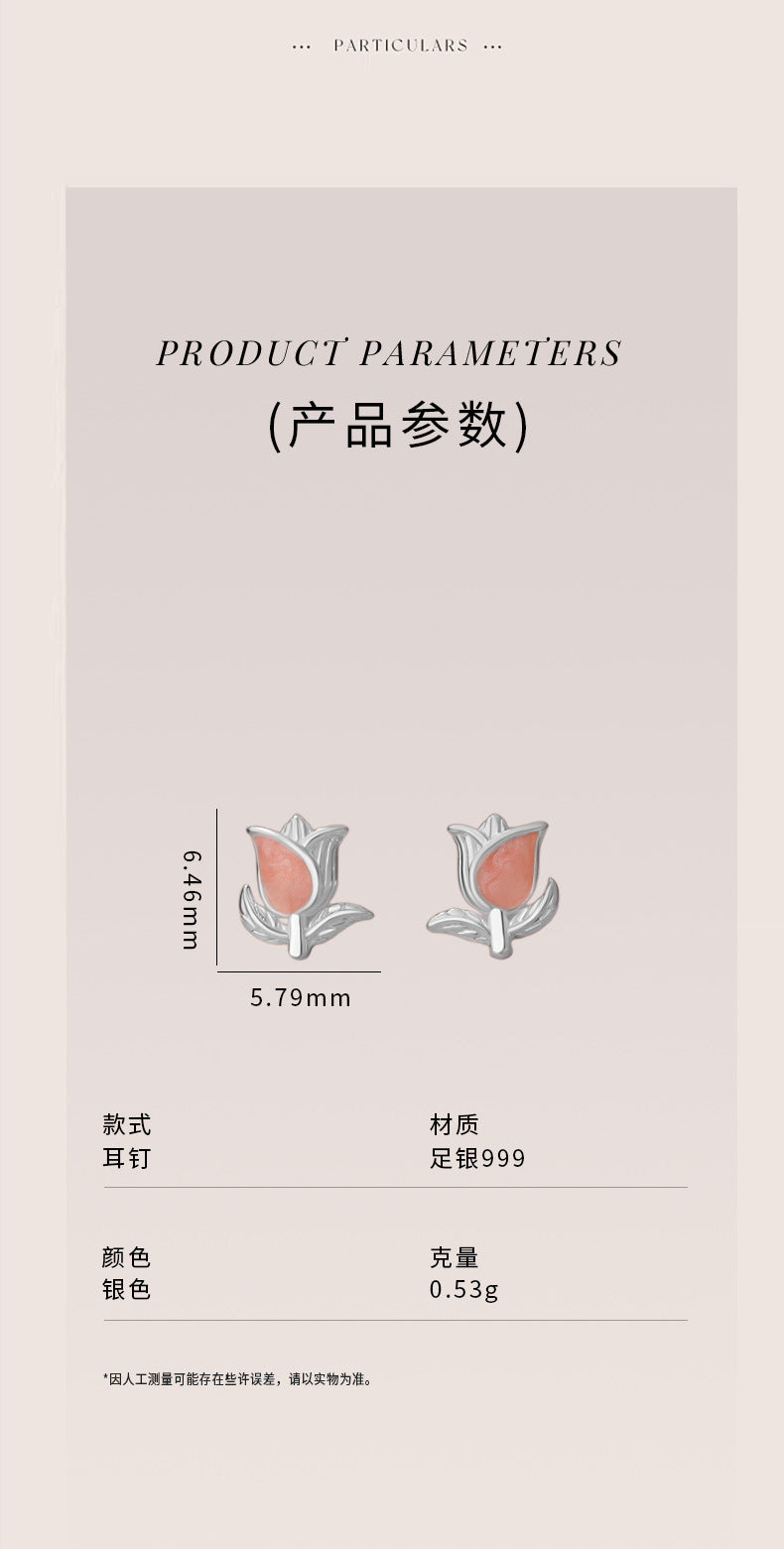 D廠-原創S999足銀萌蝶花韻系列耳環氣質清新溫柔甜美小眾耳飾「YC3171E_2」25.05-1