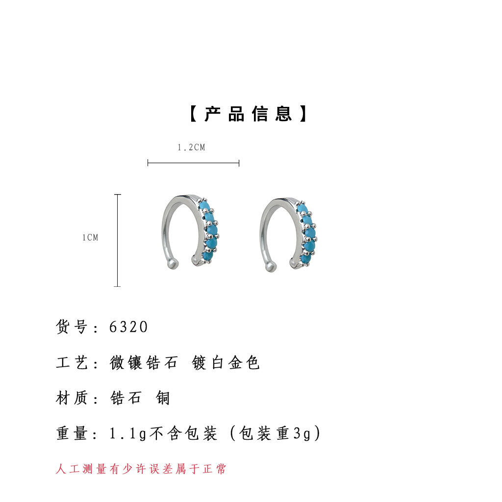 A廠-個性無耳洞耳骨夾甜酷簡約日常通勤睡覺不用摘無痛耳夾飾品「6320」25.06-4