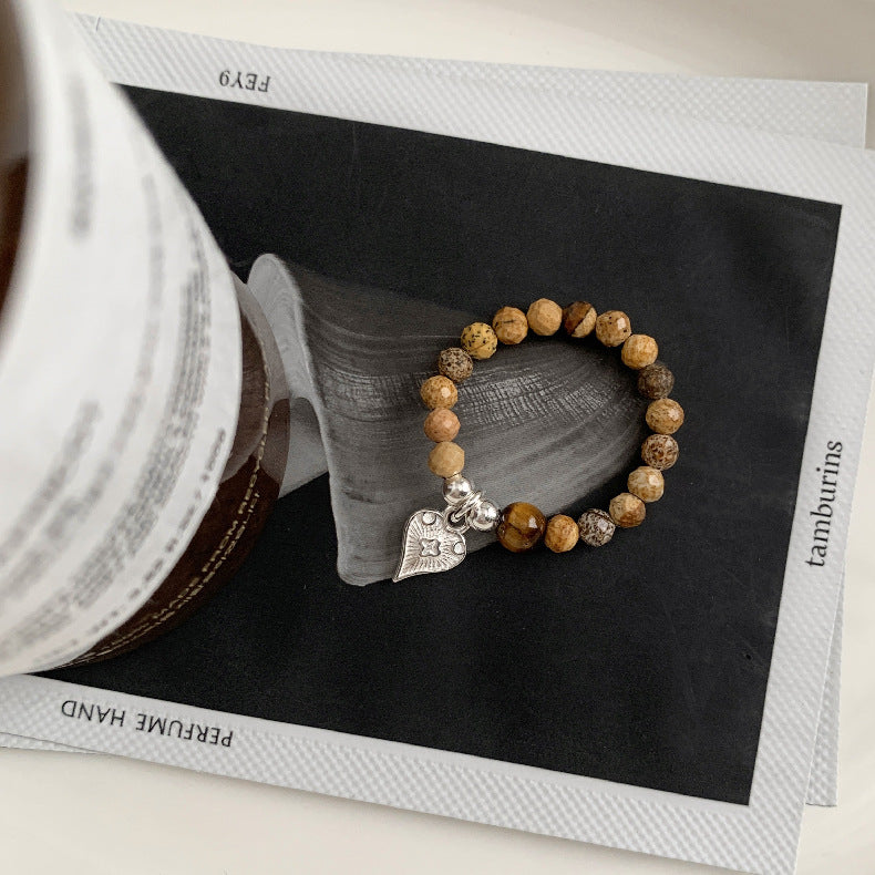 C廠-韓國輕奢小眾老花四葉草糖果十字架愛心大象米珠彈力S925純銀戒指「RC」25.11-4