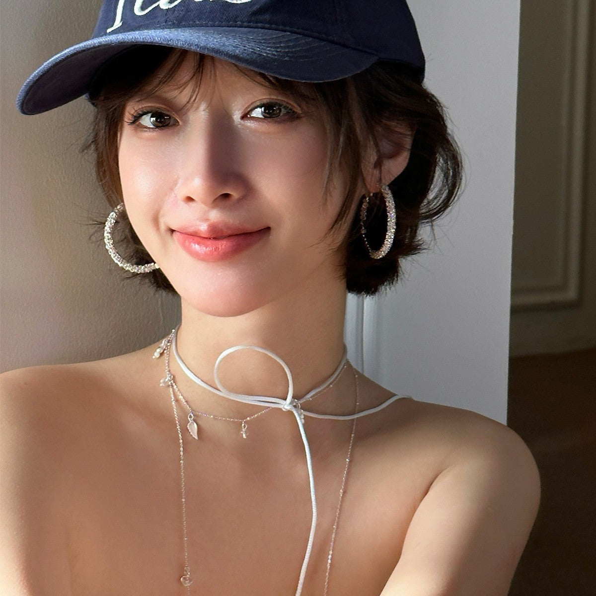 C廠-歐美潮流爆閃鑲鑽耳環時尚大氣高級感誇張網紅爆款輕奢百搭耳飾「EH-4003」25.10-1
