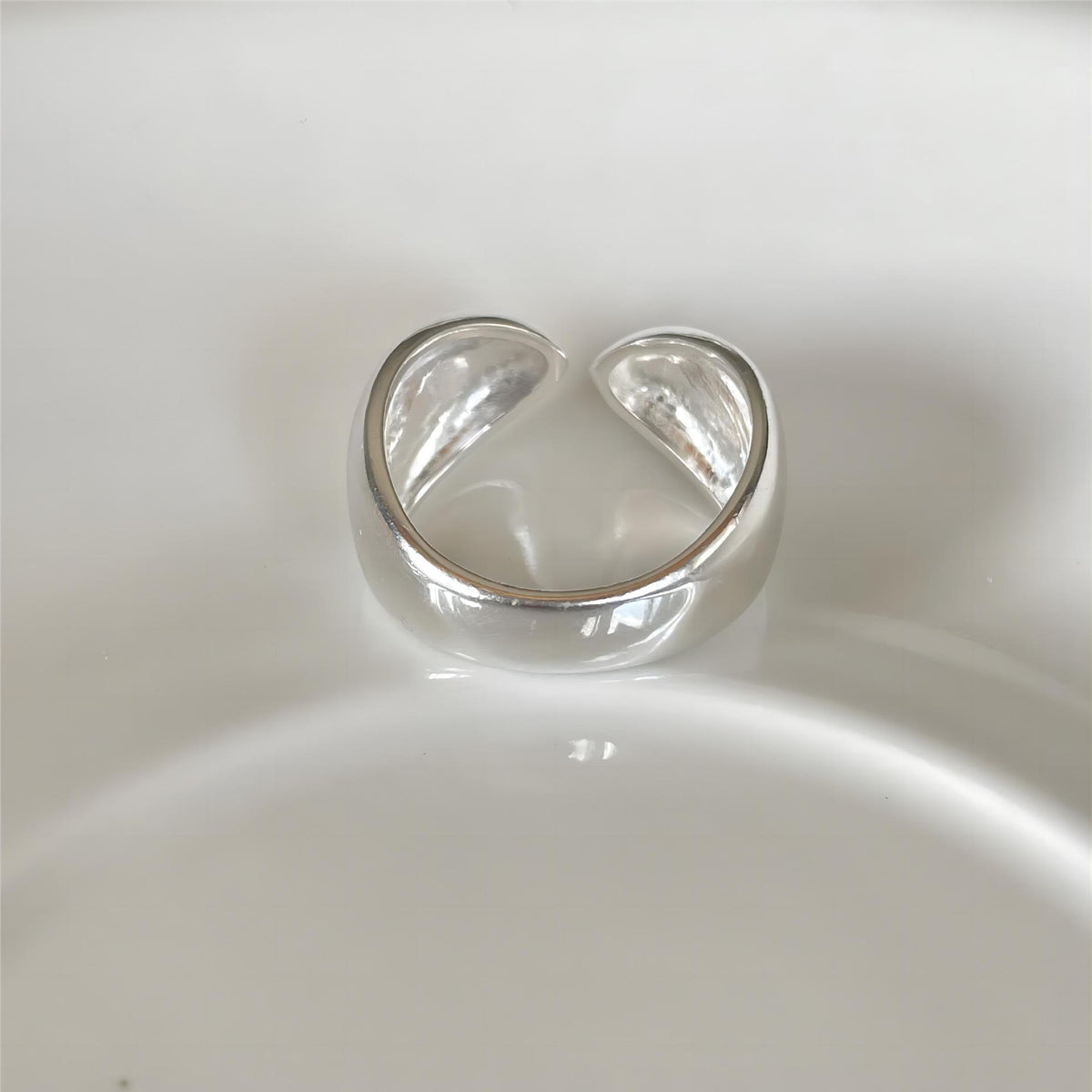F廠-韓版飾品925純銀水滴對稱戒指個性小紅書設計感INS戒指指「J1902」25.12-2