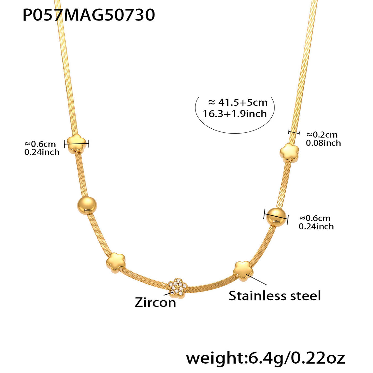 B廠-18K金鋯石八芒星多配件鎖骨項鍊不鏽鋼氣質百搭首飾不掉色「P057」25.08-2