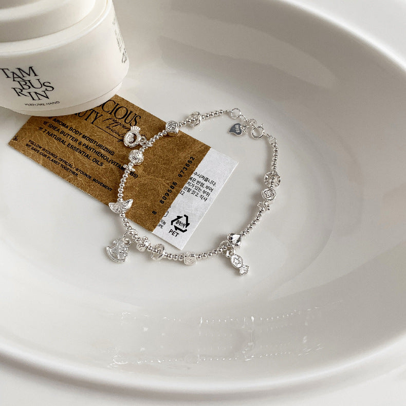 C廠-古風小燕子小馬小象糖果愛心如意圓球S925純銀手鍊盤纏小眾輕奢「1615-1616-1617」25.11-4