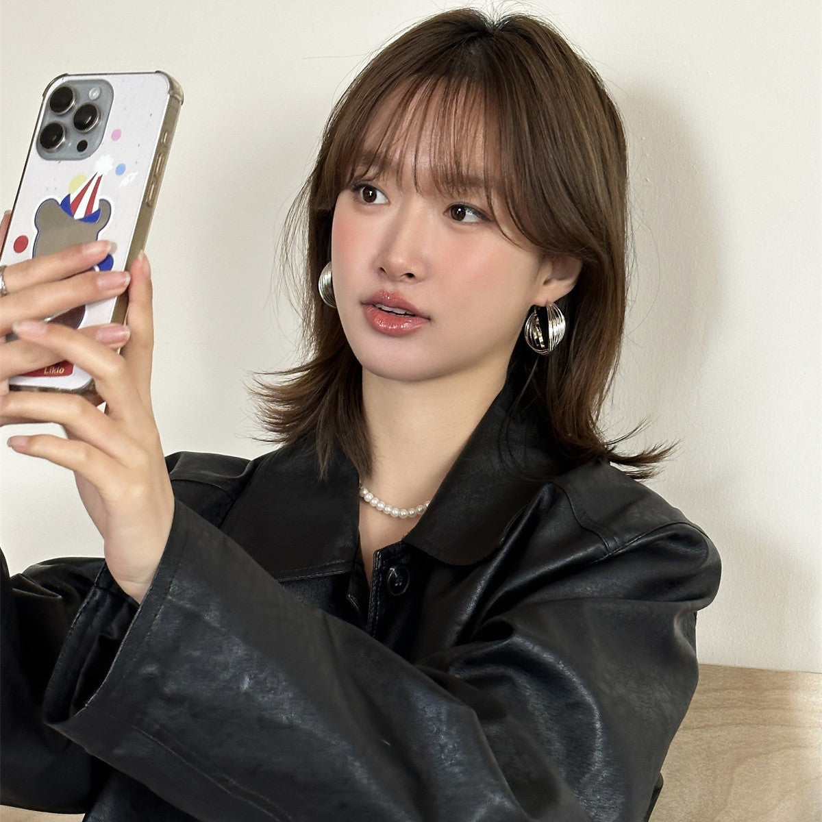 C廠-誇張扭曲幾何銀針耳圈女韓國氣質網紅時尚高級感耳環新款個性耳飾「EH-3675」25.06-4