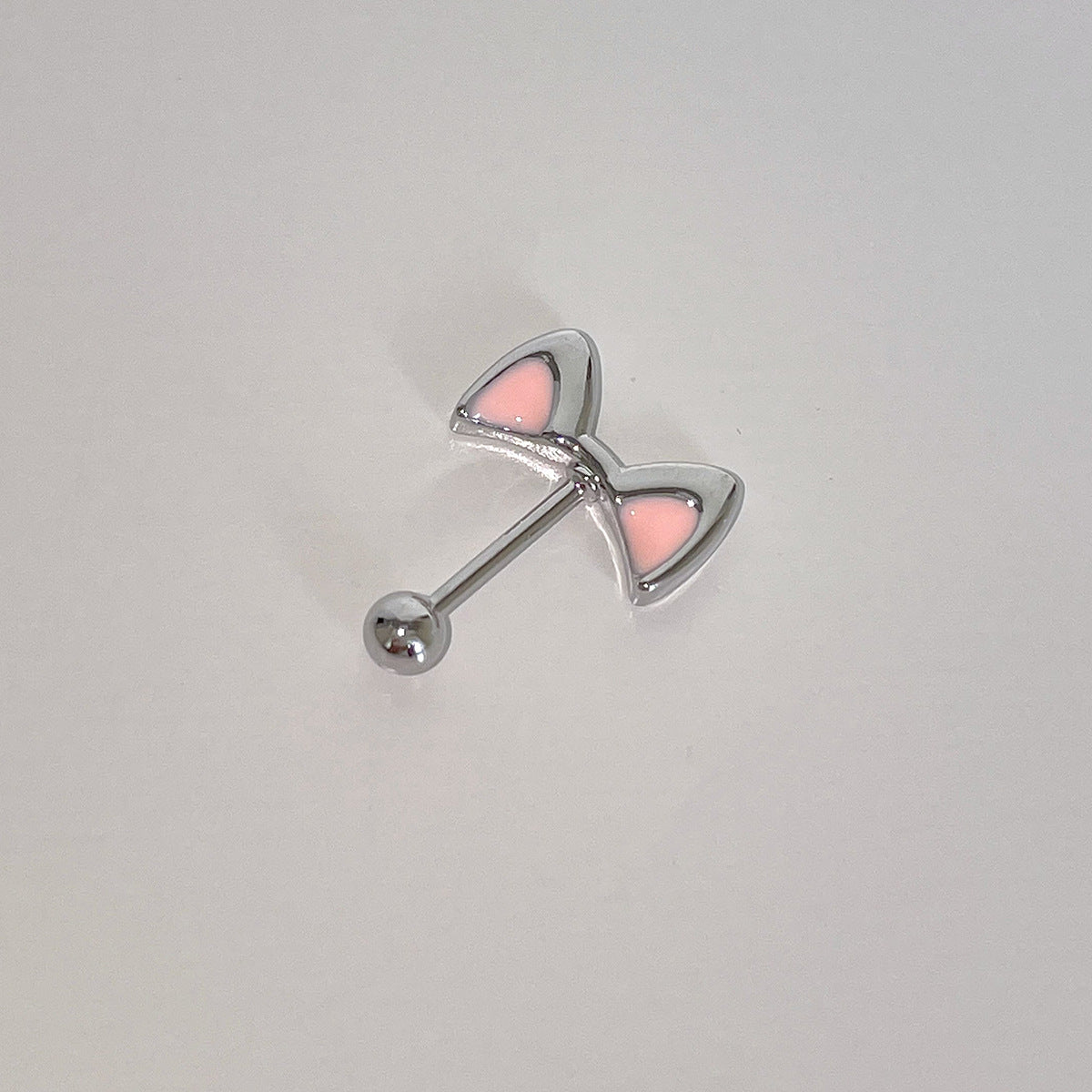 C廠-甜美可愛粉色貓耳耳骨釘女簡約百搭小香風鋯石滴油耳釘秋冬新耳飾「EH-4297」25.12-1