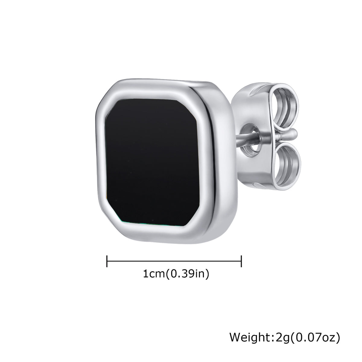 G廠-不鏽鋼時尚簡約款方形貝殼男女耳釘金色百搭潮流耳環批發「ES-728」25.12-2