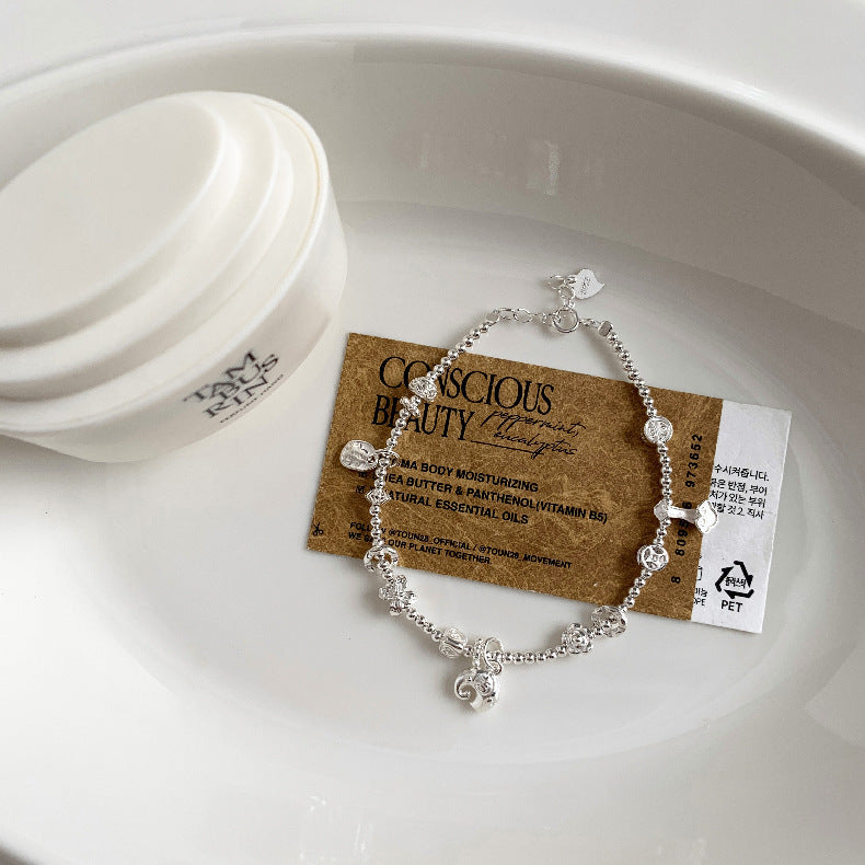 C廠-古風小燕子小馬小象糖果愛心如意圓球S925純銀手鍊盤纏小眾輕奢「1615-1616-1617」25.11-4