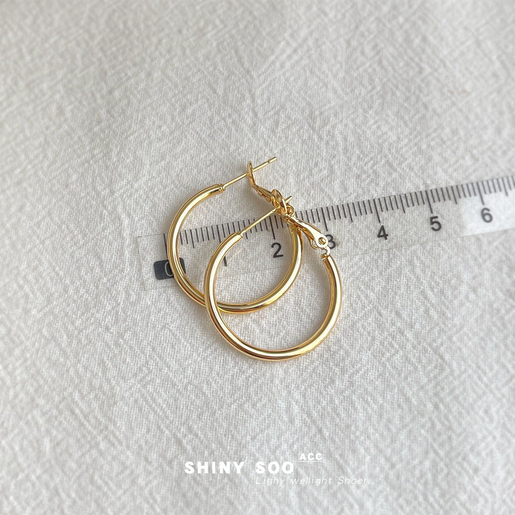 A廠-極簡主義時尚高級感簡約圓圈大耳環個性小眾ins冷淡風耳飾女 工廠「7120-7131」25.11-3