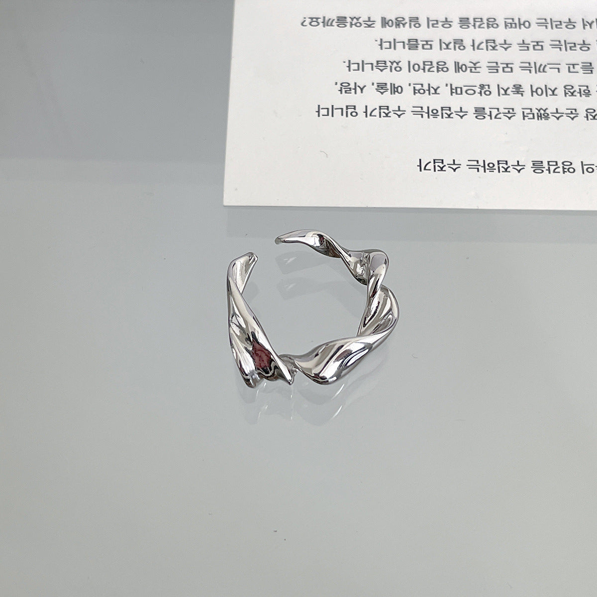 C廠-925純銀個性纏繞戒指女小眾設計ins網紅風食指戒高級感氣質指環「JZ-0644」25.07-3
