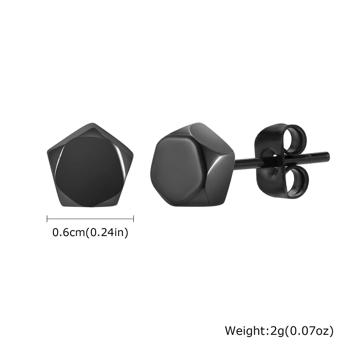 G廠-不鏽鋼齒輪耳釘復古灰色男士配飾「ES-529」25.04-3