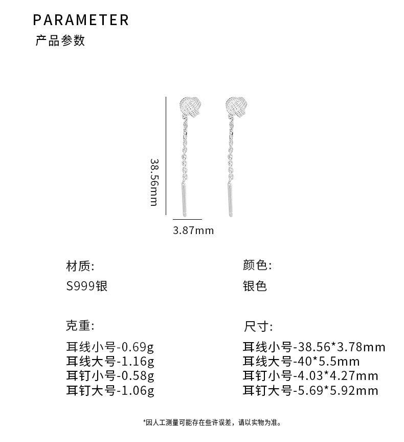 D廠-S999足銀國風如意結流蘇耳線女2024爆款耳環輕奢小眾耳線耳環「YC7238E」24.09-2