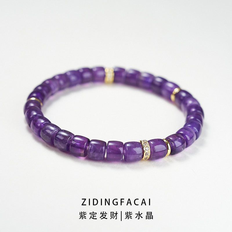 AS廠-2025新款多巴胺手鍊女瑪瑙水晶直切彩虹金鑽多寶高級感手串批發「L001J008」25.04-4