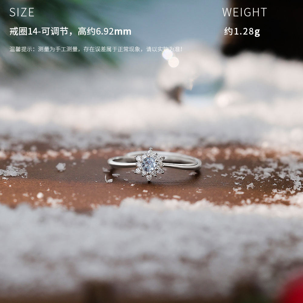 D廠-原創足銀S999雪花鋯石項鍊聖誕耳環時尚輕奢手鍊氣質禮物「YC0938N_1 YC3199R_1 YC4059SL_1」25.12-3