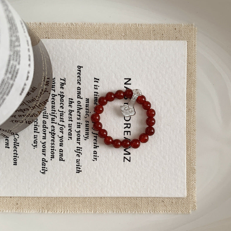 C廠-古風宮廷風葫蘆繡球愛心錢幣大象吉祥淡水珍珠彈力S925純銀戒指「RA」25.11-4