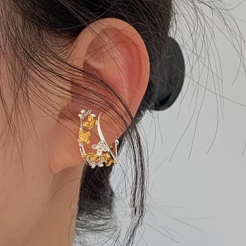 C廠-小香風甜美小清新優雅氣質時尚ol風個性S925銀活口花朵戒指通體銀「JA73」25.04-1