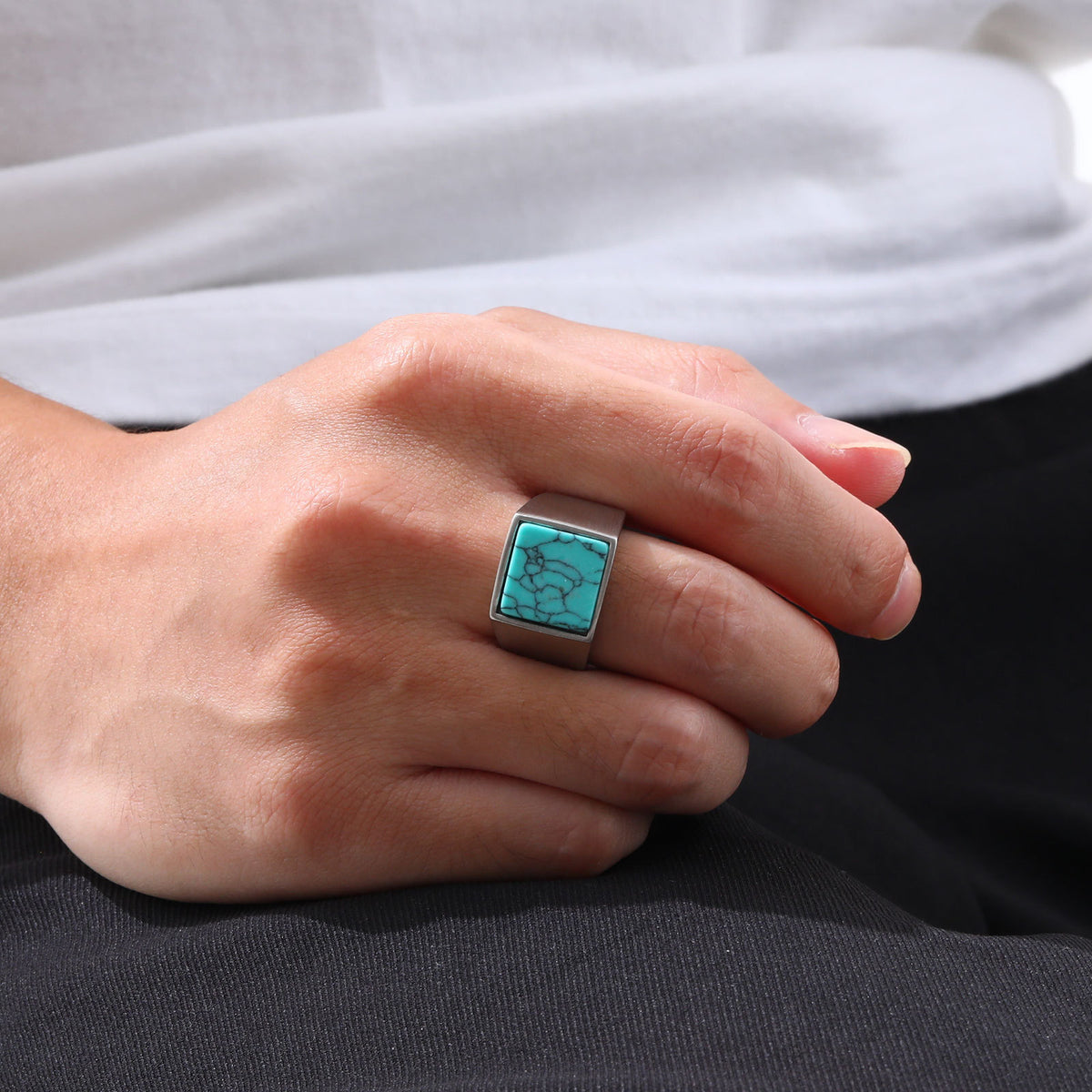 G廠-不鏽鋼幾個四方形印章鑄造戒指男士飾品批發「RC682」25.08-4