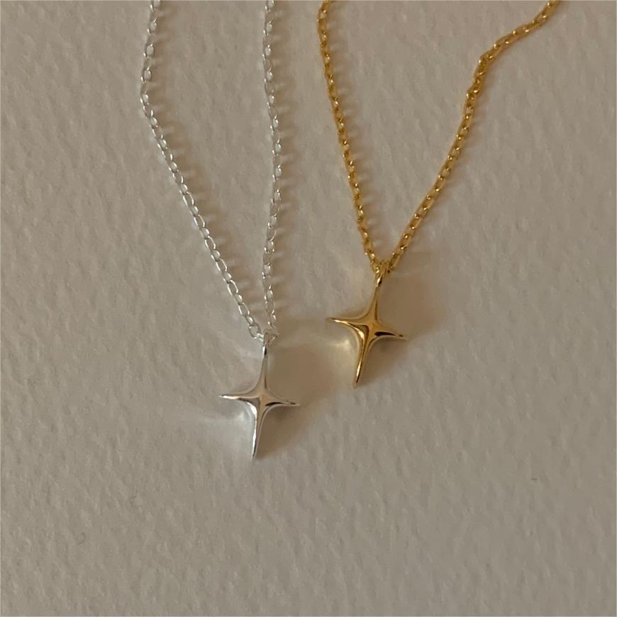F廠-韓國韓版925純銀星星項鍊簡約氣質ins網紅小紅書項鍊「B1229」25.04-3