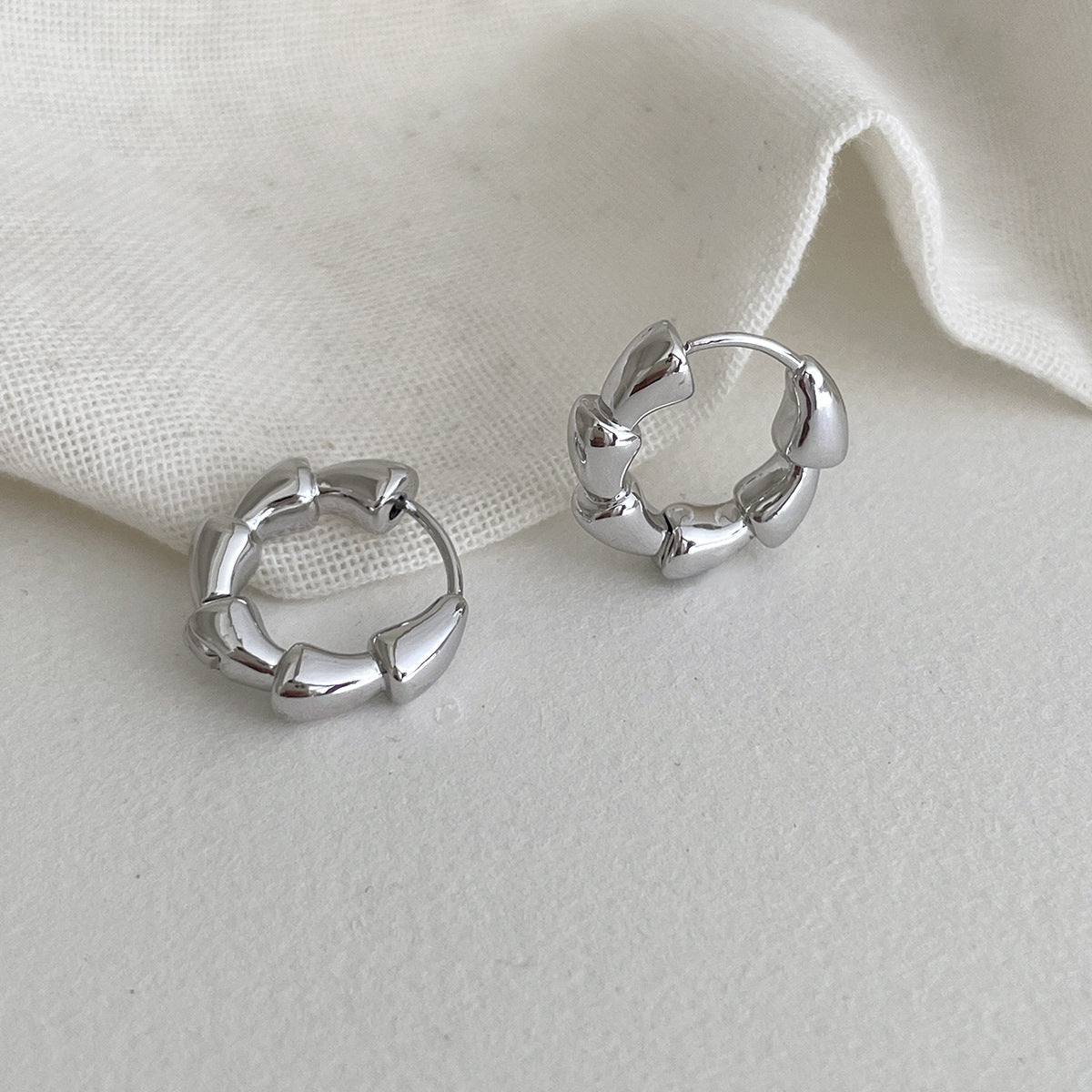 C廠-925銀針經典素圈耳環女ins簡約高級感氣質耳扣輕奢小眾秋冬耳飾「EH-4195」25.11-3