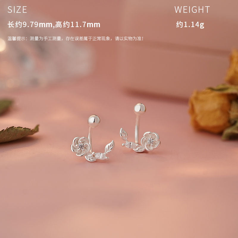 D廠-原創S999足銀典雅花之靈語套裝女清新獨特設計甜美耳飾批發「YC1349N_1 YC4477E_1」25.05-1