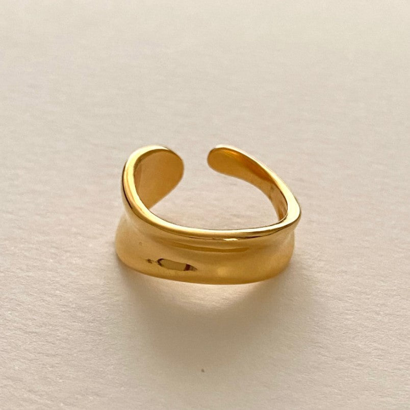 F廠-MC歐美極簡百搭潮人網紅925純銀不規則戒指日韓INS小眾指環食指「J1107」25.12-1