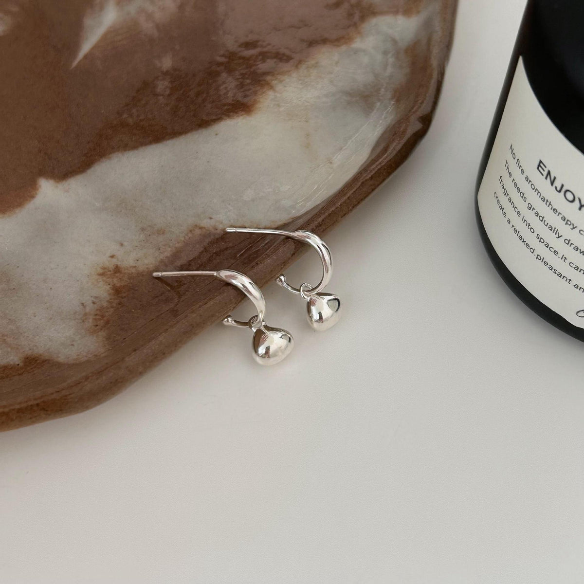 F廠-韓國韓版女小紅書甜美925純銀異形銀塊耳扣耳釘網紅耳環「C945」25.11-2