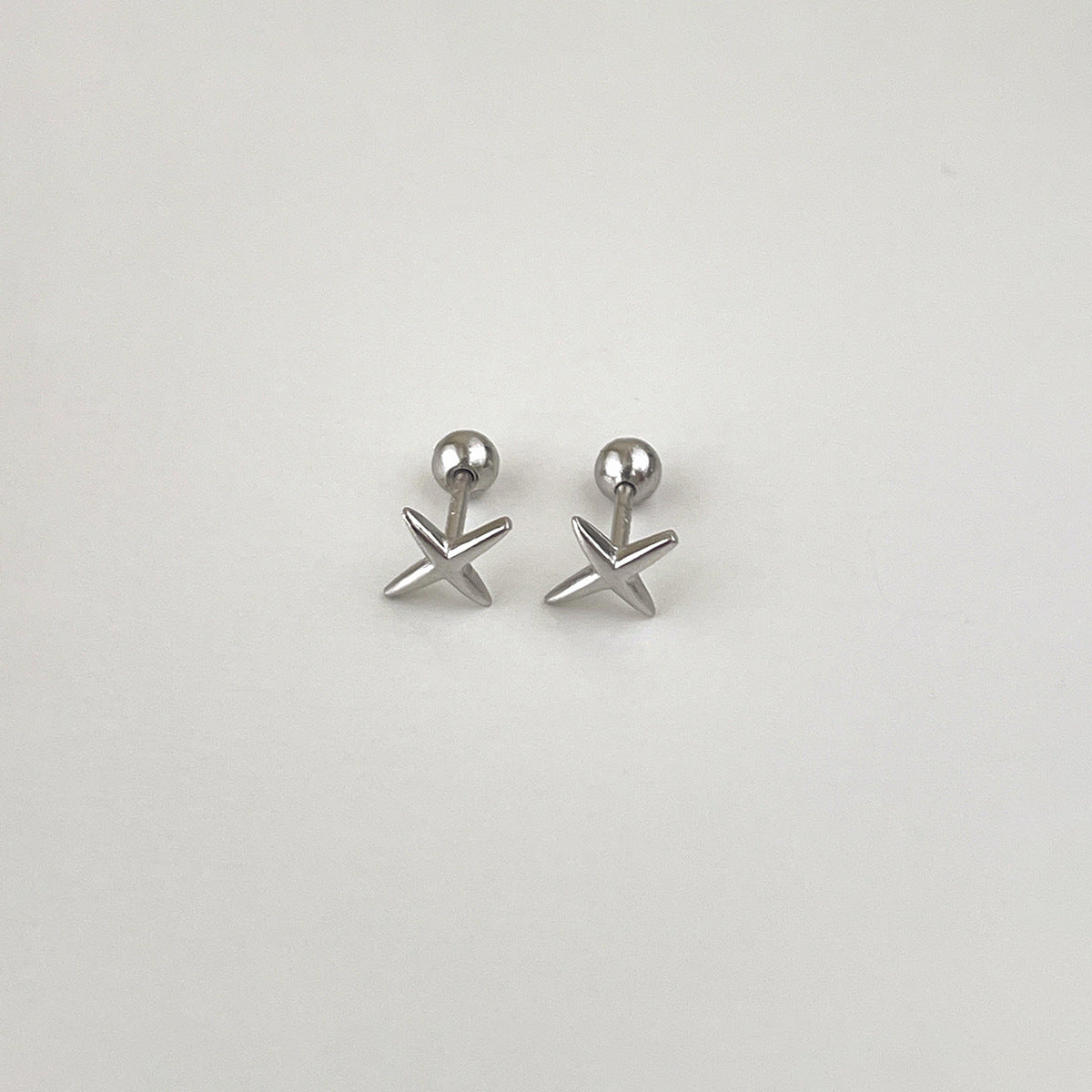 C廠-925純銀輕奢蝴蝶結耳釘女韓風簡約日常星星月亮耳環小眾高級耳飾「EH-4256」25.11-3