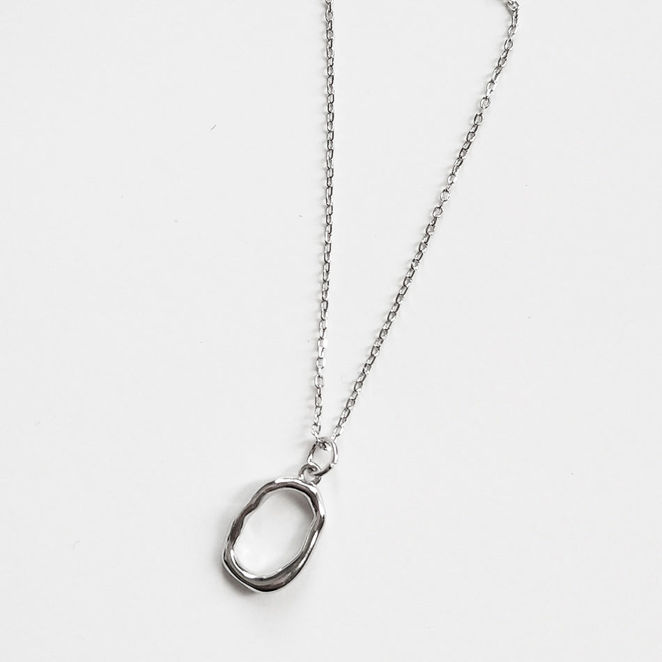 F廠-韓國韓版飾品 925純銀不規則設計款項鍊「B328」25.06-1