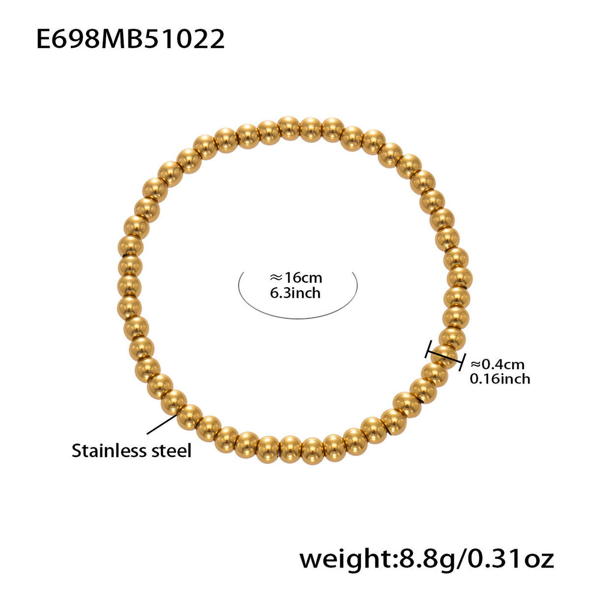 B廠-不鏽鋼滿鑽愛心DIY多配件吊墜壓紋鋼珠手鍊鍍18k真金不掉色「E696-E697-E698」25.10-5