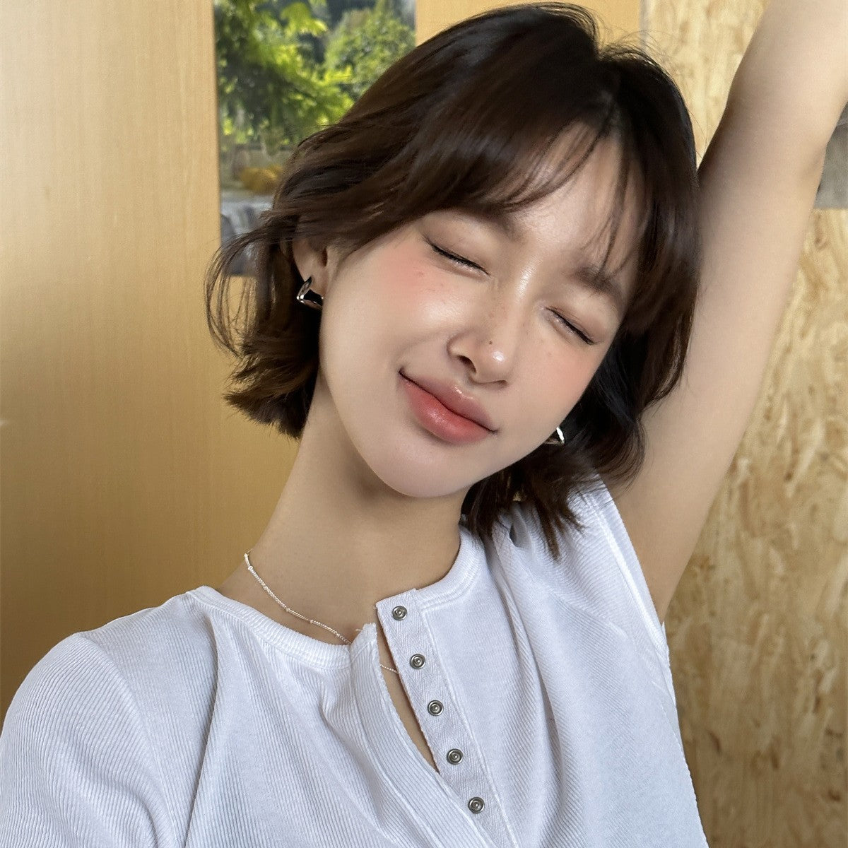 C廠-高級感幾何三角形耳環女2025新款冷淡風銀針耳圈輕奢小眾設計耳飾「EH-4023」25.09-2