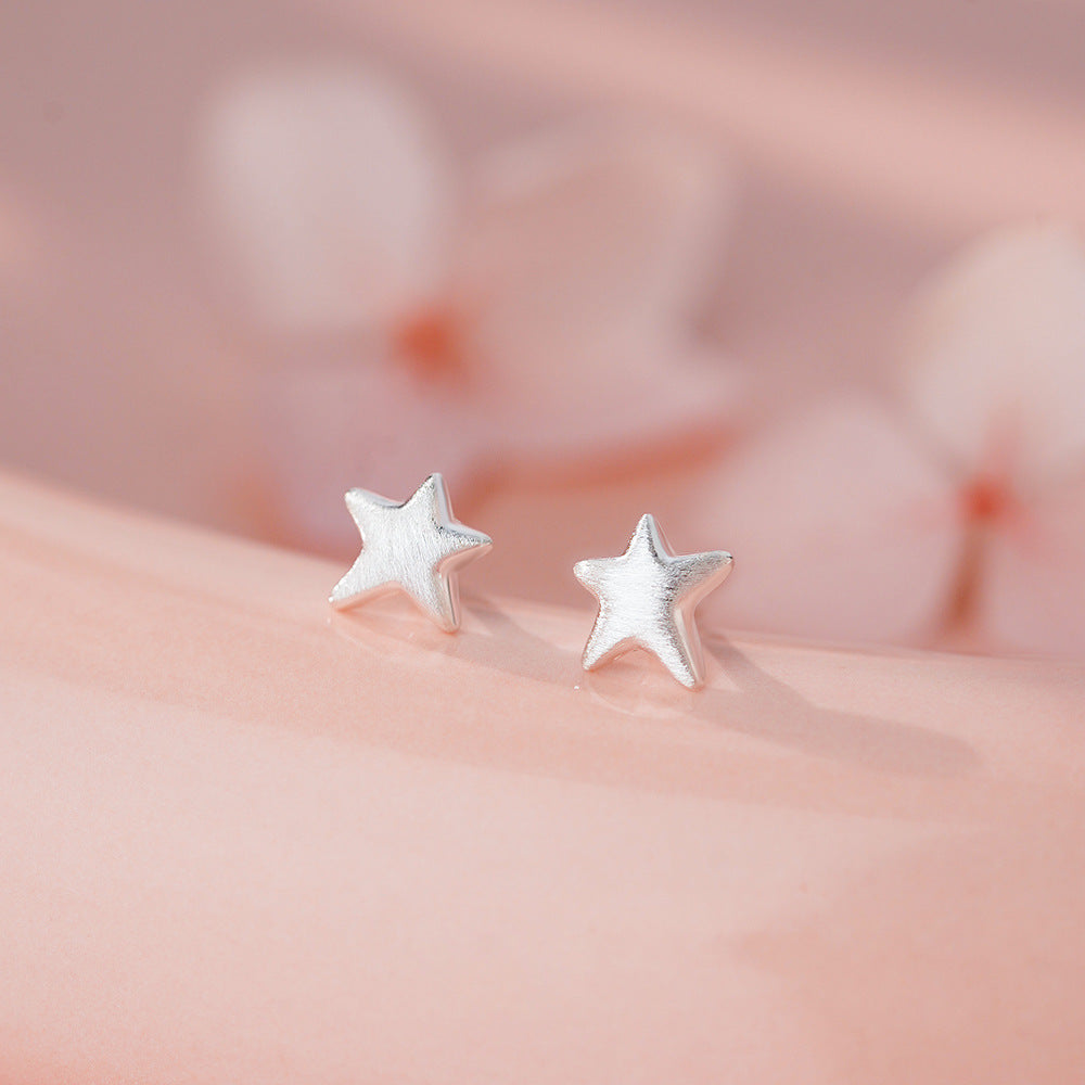 D廠-足銀S999星星耳環輕奢款時尚極簡設計高級潮流韓風養耳洞耳飾批發「YC3448E_1」25.11-4