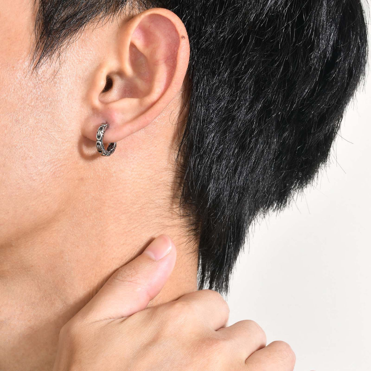 G廠-男士個性時尚復古不鏽鋼耳圈耳環男配飾飾品批發「EH-486」25.09-2