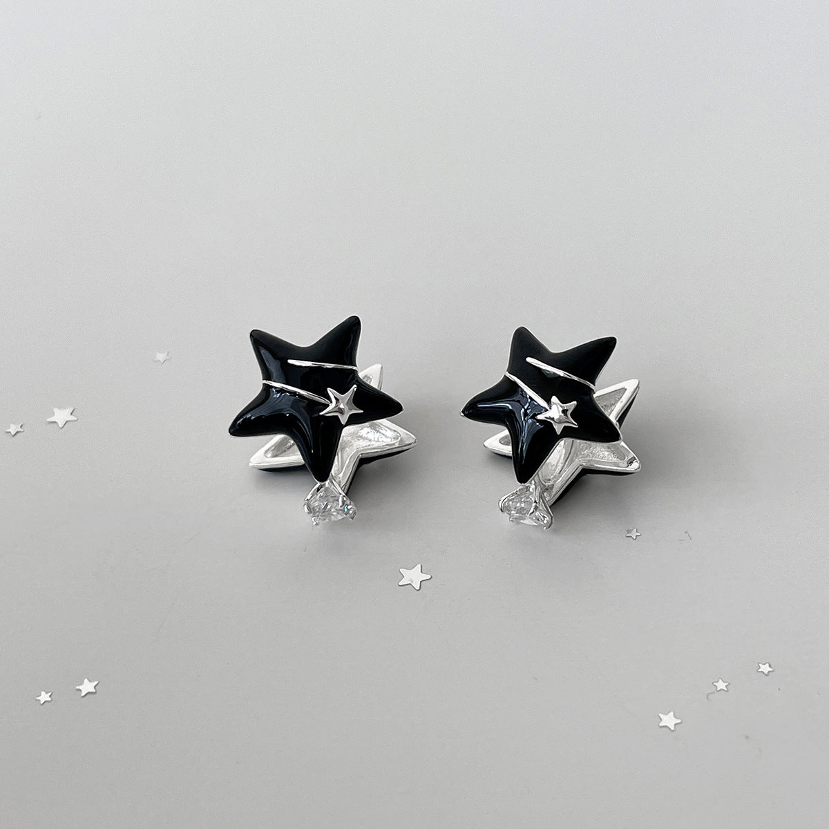 C廠-輕奢度假風滴釉海星耳夾女簡約日常高級感甜酷風耳環精緻百搭耳飾「EH-4115」25.11-2