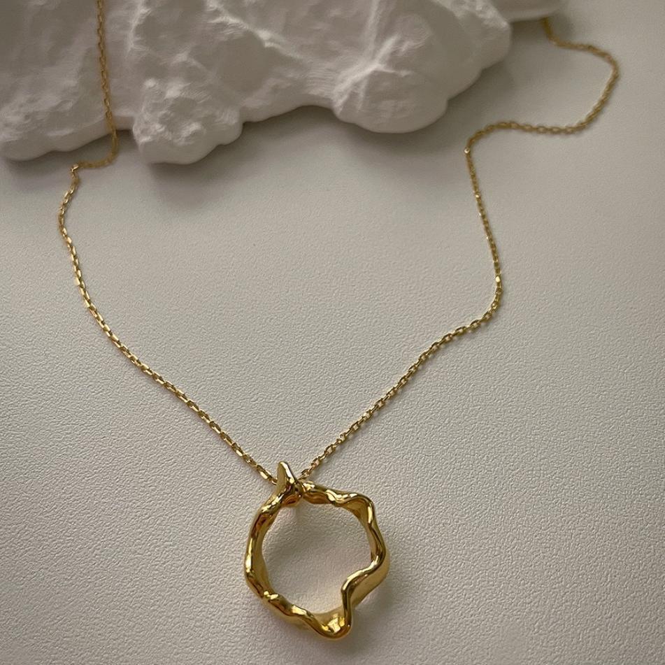 F廠-韓國韓版飾品925純銀幾何異形項鍊簡約小眾chic網紅項鍊「B823」25.07-2