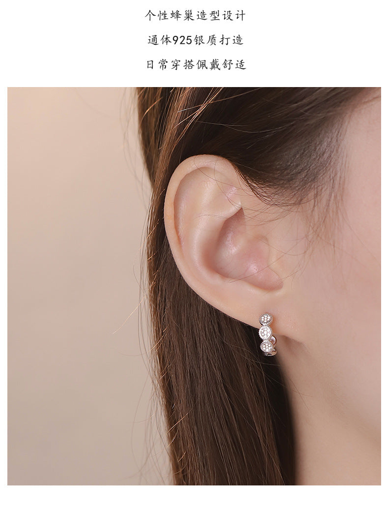 D廠-S925純銀簡約簡潔圓環耳扣女輕奢春夏百搭新款爆款幾何耳飾批發「YC8772E_2」25.04-3