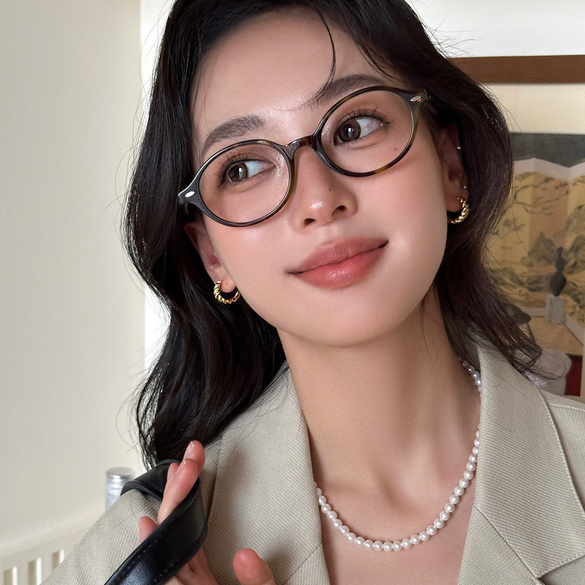 C廠-輕奢復古感麻花銀針耳釘女韓版小眾高級感C形耳環時尚百搭ins耳飾「EH-3818」25.08-4