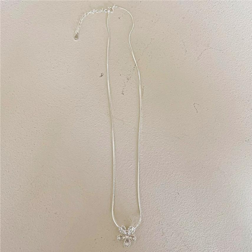 F廠-韓國韓版飾品 925純銀項鍊簡約小眾chic網紅雛菊蛇骨項鍊「B1098」25.04-4