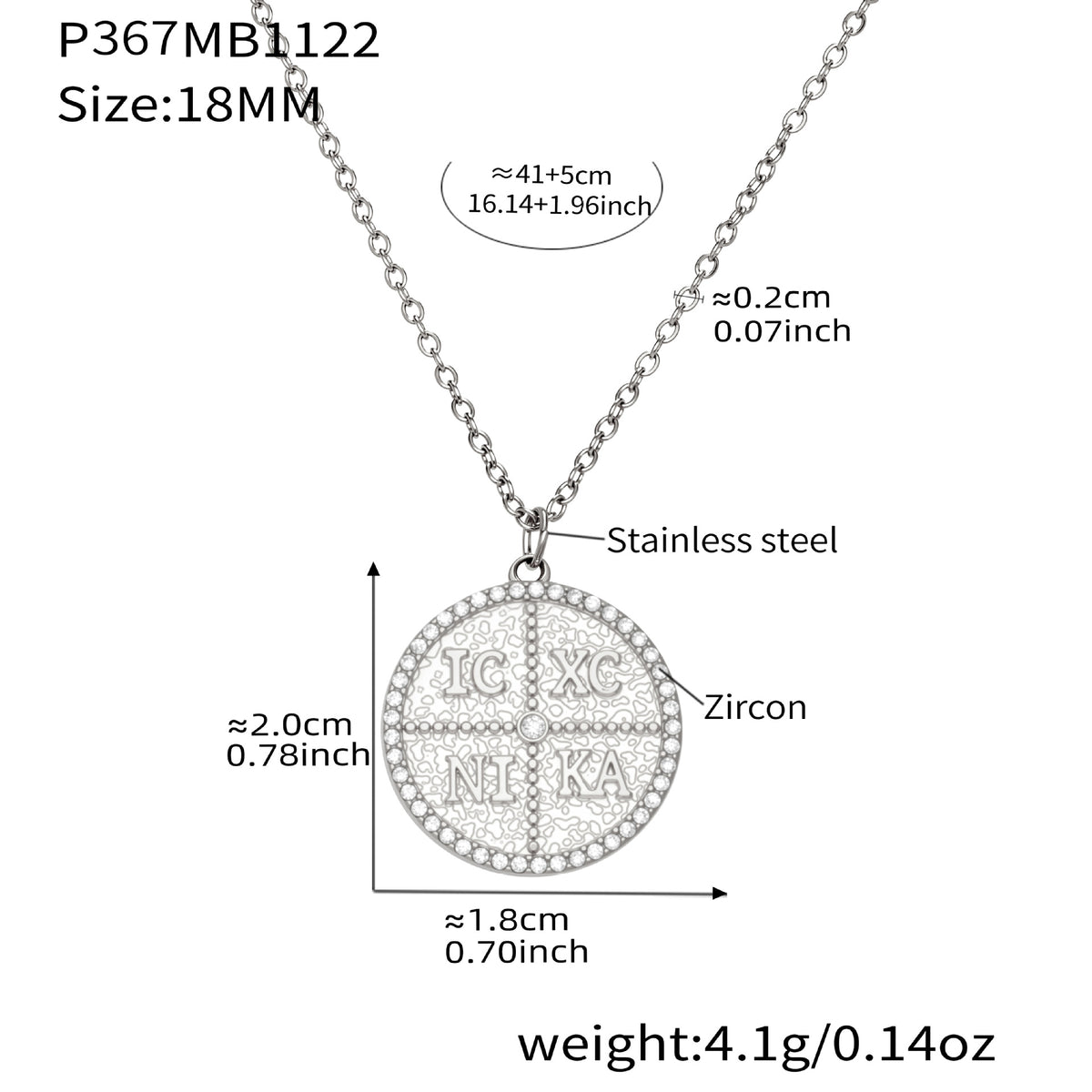 B廠-不鏽鋼鋯石字母圓牌吊墜鎖骨項鍊歐美輕奢百搭珠寶首飾鍍18k真金「P367」25.11-4