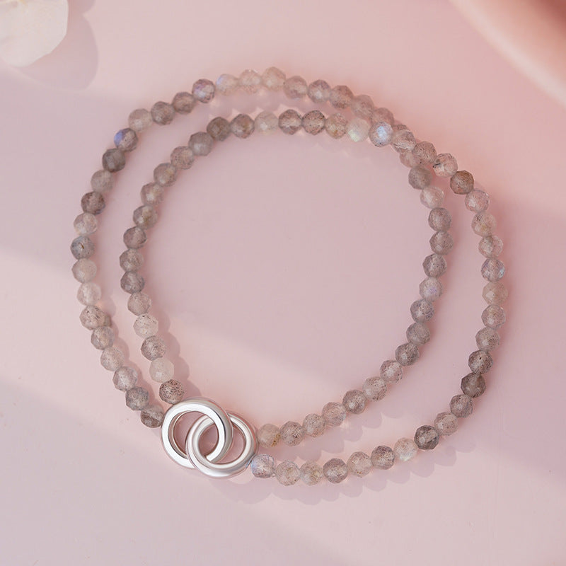 D廠-S925純銀黑瑪瑙月光石情侶手鍊氣質簡約溫柔百搭文藝手飾批發「YC5206SL_1」25.10-5