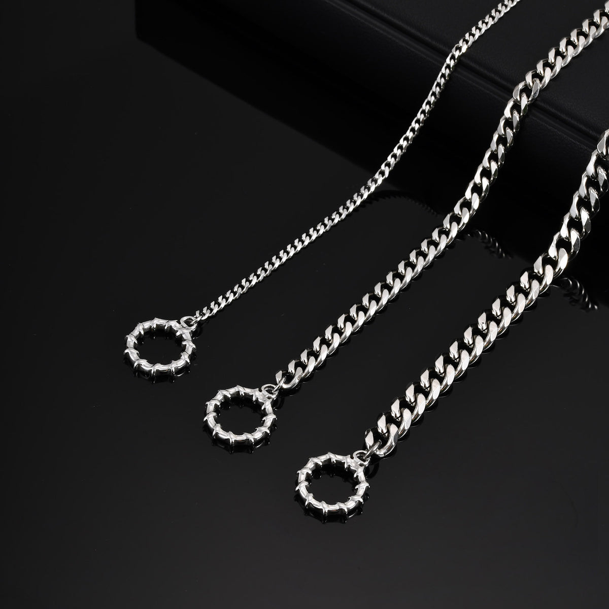 G廠-男士時尚不鏽鋼磨鏈OT扣手鍊鏈寬3MM 5MM 7MM 飾品批發「BR-2569S」25.07-1