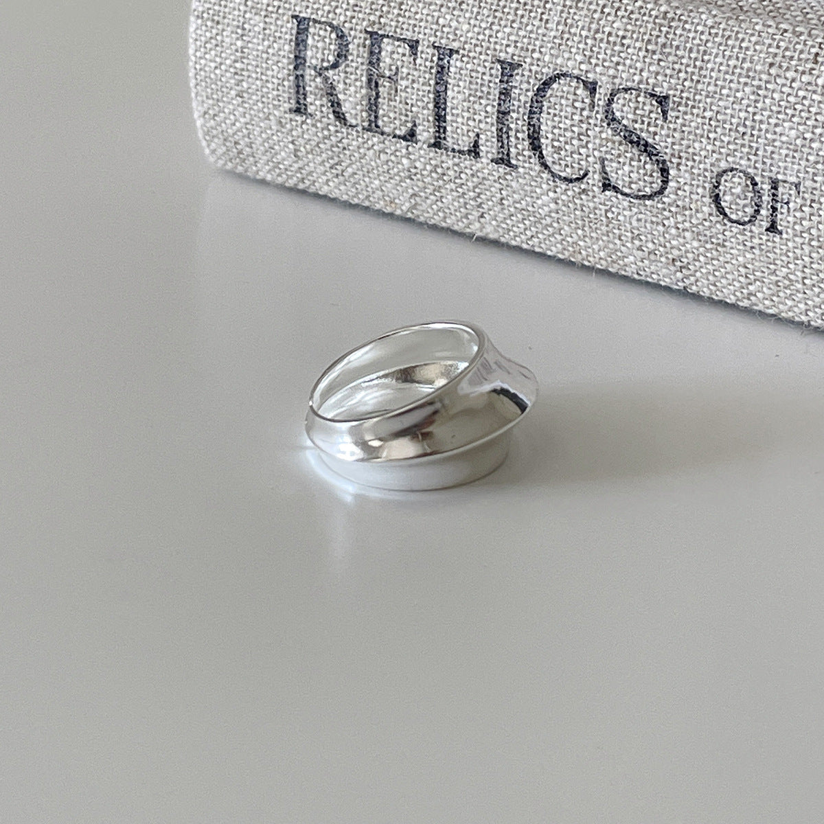 C廠-小眾清冷感磨砂素圈戒指女輕奢高級感ins食指戒百搭設計氣質指環「JZ-0729」25.11-3