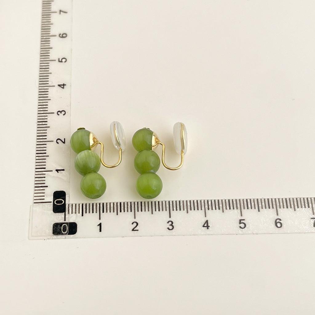 A廠-升級版厚鍍18K真金保色colorful蚊香盤耳夾通勤高級感無耳洞耳飾耳環批發「EJ0303C」25.03-3
