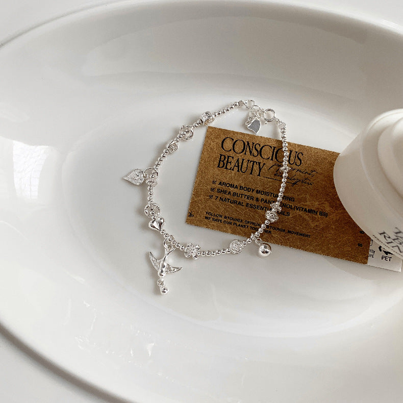 C廠-古風小燕子小馬小象糖果愛心如意圓球S925純銀手鍊盤纏小眾輕奢「1615-1616-1617」25.11-4