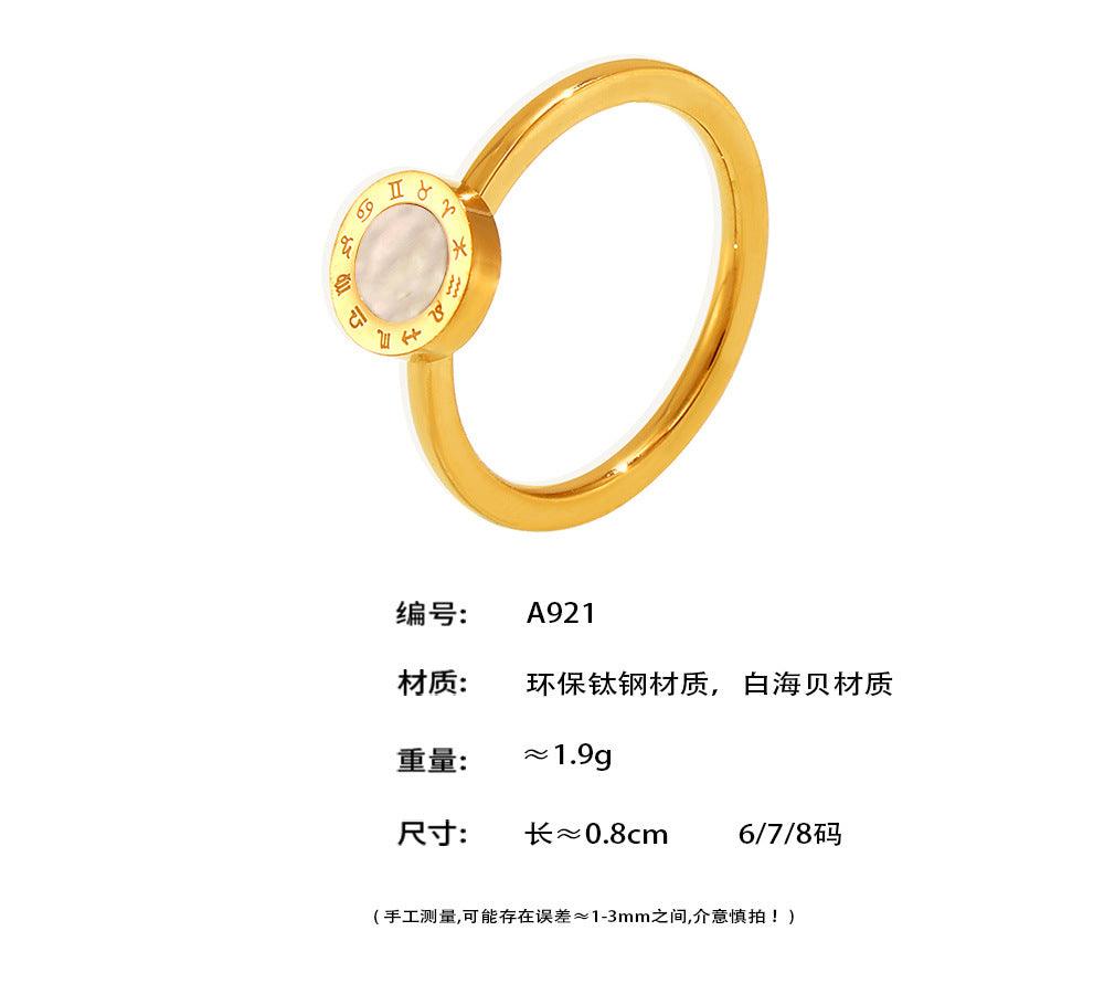 B廠-歐美跨境輕奢感鑲鑽滿天星不鏽鋼食指戒時尚小眾指環ring批發「A818-A819」24.09-2